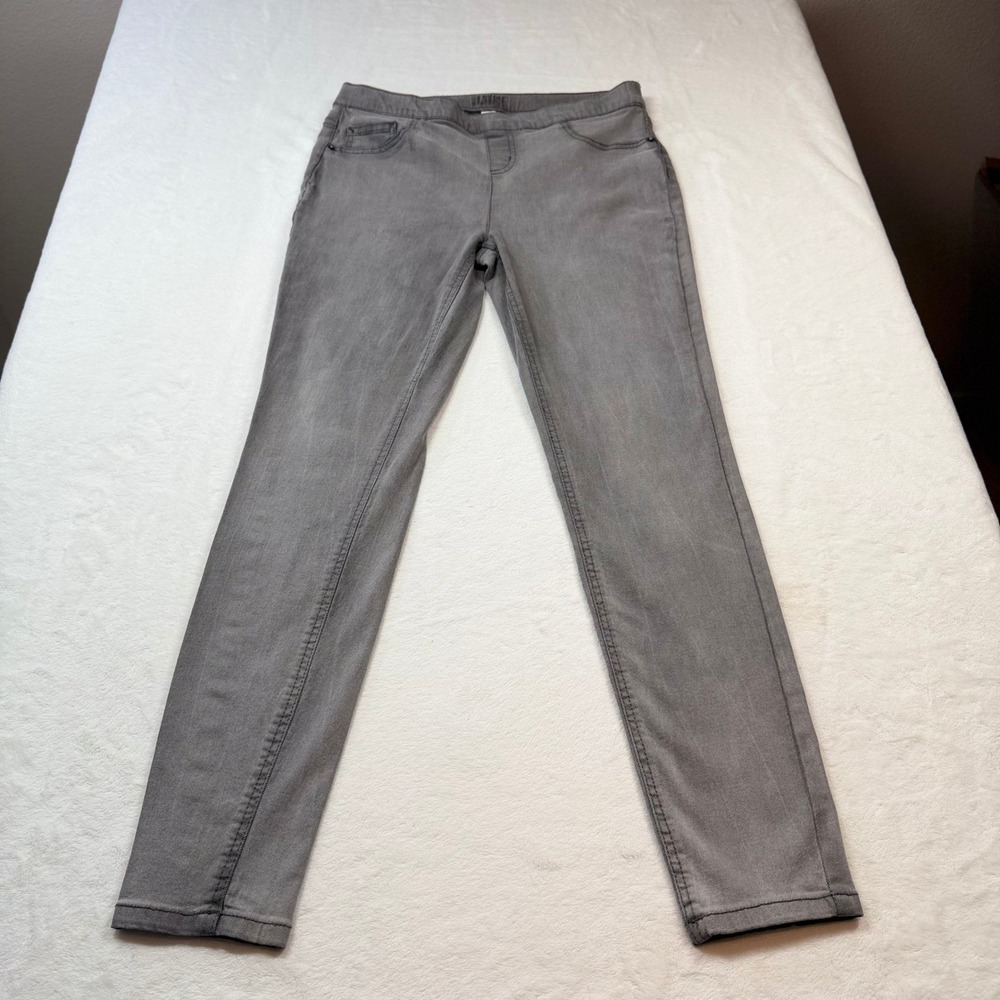 Justice Mid Rise Legging Girls 18 Grey Good Pull On Stretch Denim‎ Jeggings